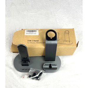 New 3 in 1 iPhone iWatches & Airpods Vertical Charging Stand #OBPC01SG-3-03P